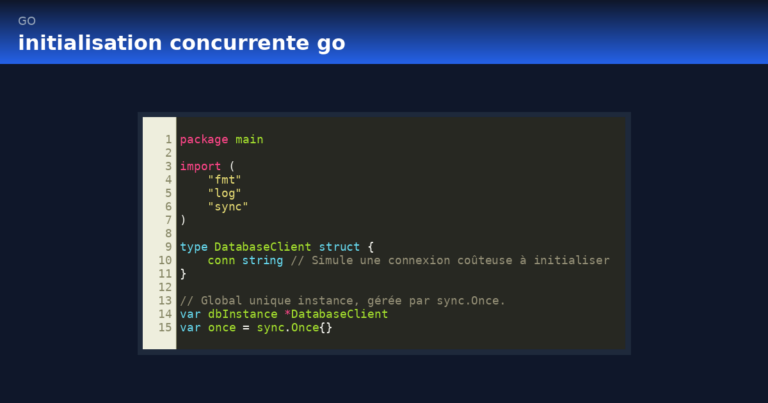 initialisation concurrente go